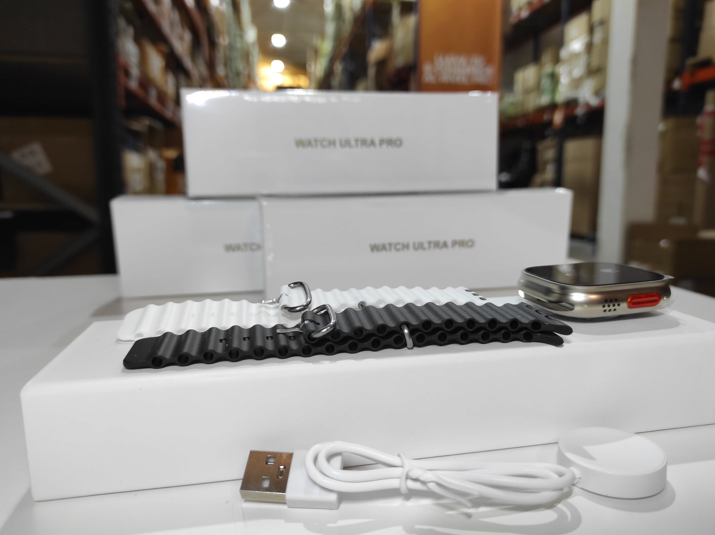 Smartwatch Ultra Pro con 2 correas ( negro + blanco )