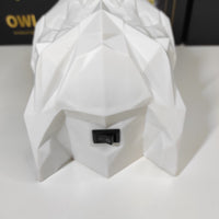 lámpara de pared con impresión 3D de resina búho