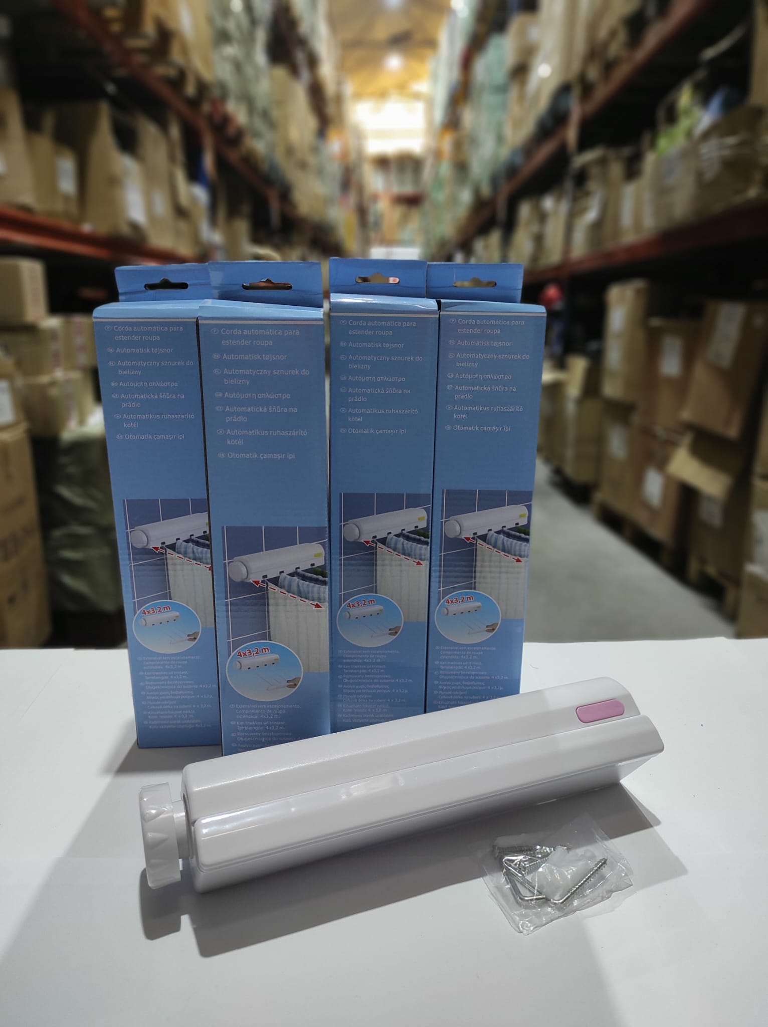 Tendedero retráctil plegable pared