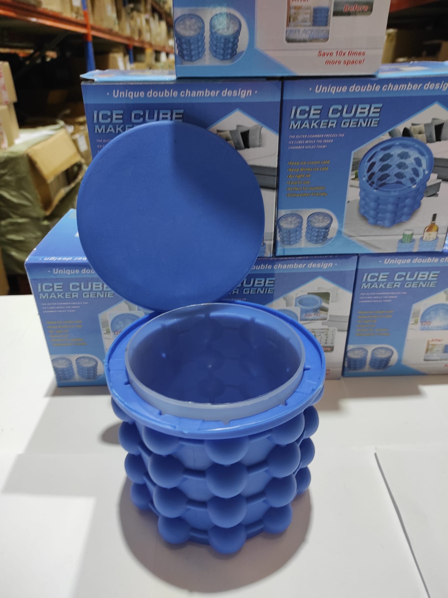 Molde de silicona para hacer cubitos de hielo